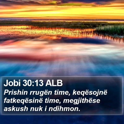 Jobi 30:13 ALB Bible Verse Image