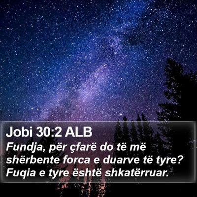 Jobi 30:2 ALB Bible Verse Image