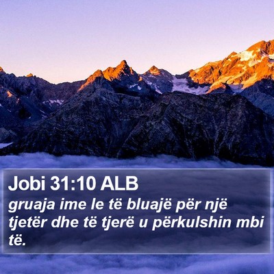 Jobi 31:10 ALB Bible Verse Image