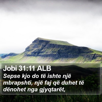 Jobi 31:11 ALB Bible Verse Image
