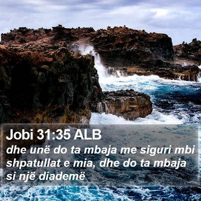 Jobi 31:35 ALB Bible Verse Image