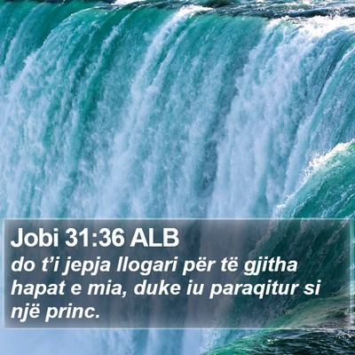 Jobi 31:36 ALB Bible Verse Image