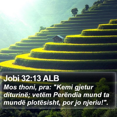 Jobi 32:13 ALB Bible Verse Image