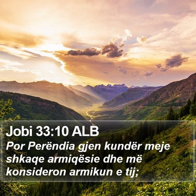 Jobi 33:10 ALB Bible Verse Image