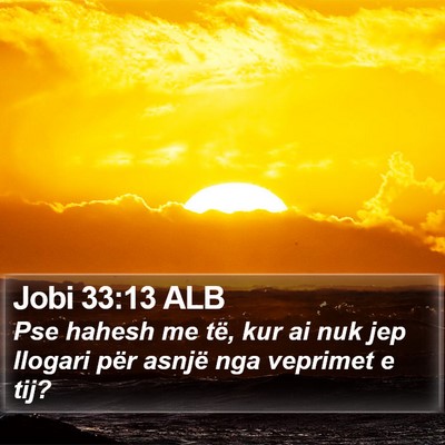 Jobi 33:13 ALB Bible Verse Image