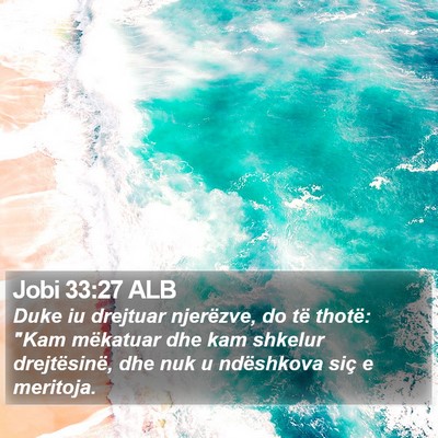 Jobi 33:27 ALB Bible Verse Image