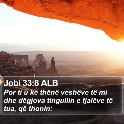Jobi 33:8 ALB Bible Verse Image