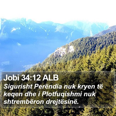 Jobi 34:12 ALB Bible Verse Image