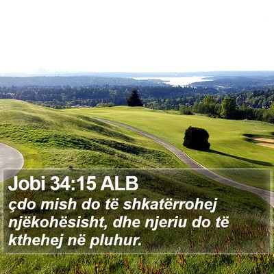 Jobi 34:15 ALB Bible Verse Image