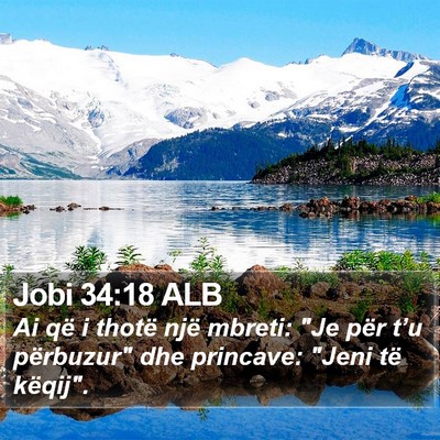 Jobi 34:18 ALB Bible Verse Image