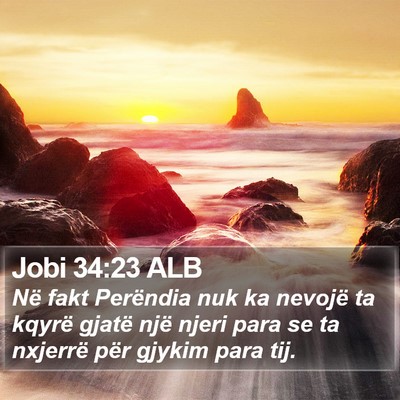 Jobi 34:23 ALB Bible Verse Image