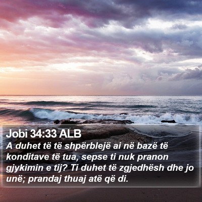 Jobi 34:33 ALB Bible Verse Image