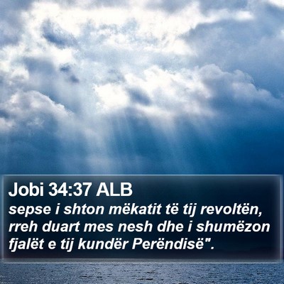 Jobi 34:37 ALB Bible Verse Image