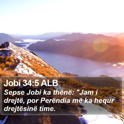 Jobi 34:5 ALB Bible Verse Image