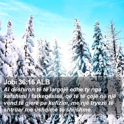 Jobi 36:16 ALB Bible Verse Image