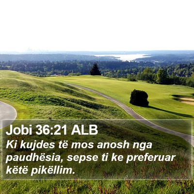 Jobi 36:21 ALB Bible Verse Image