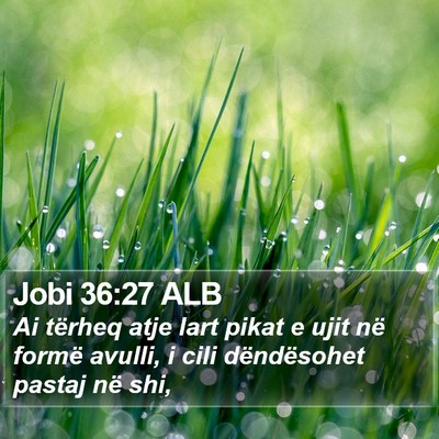 Jobi 36:27 ALB Bible Verse Image