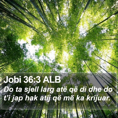 Jobi 36:3 ALB Bible Verse Image