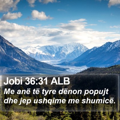 Jobi 36:31 ALB Bible Verse Image