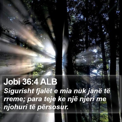 Jobi 36:4 ALB Bible Verse Image