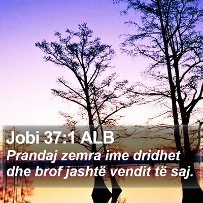 Jobi 37:1 ALB Bible Verse Image