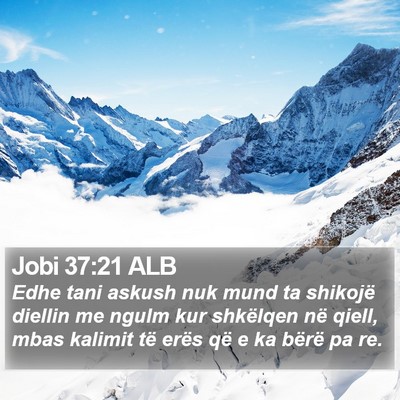 Jobi 37:21 ALB Bible Verse Image