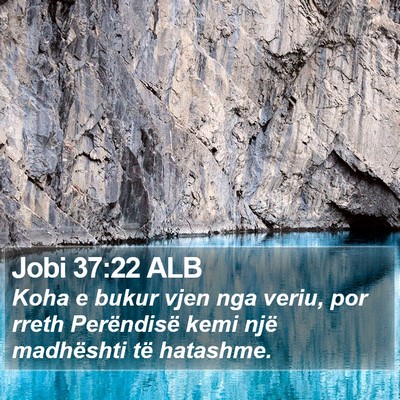 Jobi 37:22 ALB Bible Verse Image