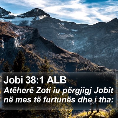 Jobi 38:1 ALB Bible Verse Image