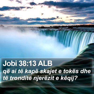 Jobi 38:13 ALB Bible Verse Image