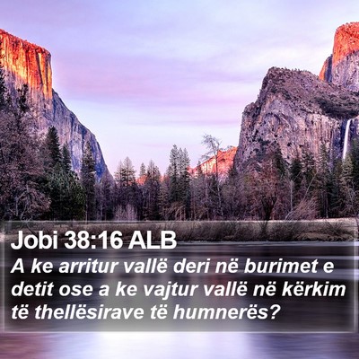 Jobi 38:16 ALB Bible Verse Image