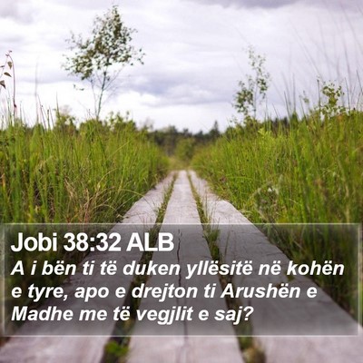 Jobi 38:32 ALB Bible Verse Image