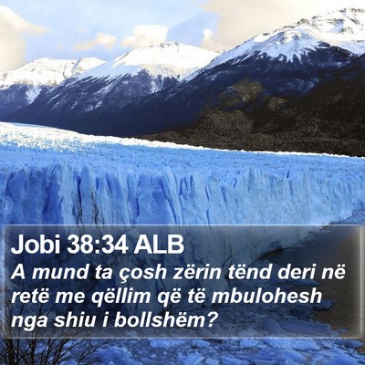 Jobi 38:34 ALB Bible Verse Image