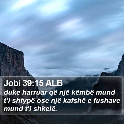 Jobi 39:15 ALB Bible Verse Image