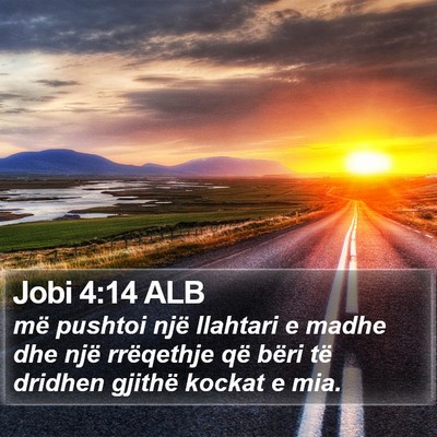 Jobi 4:14 ALB Bible Verse Image