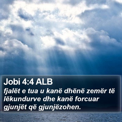Jobi 4:4 ALB Bible Verse Image