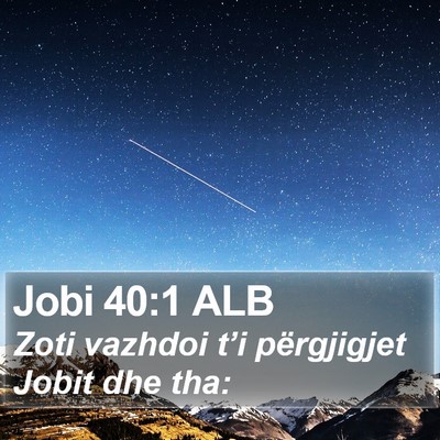 Jobi 40:1 ALB Bible Verse Image