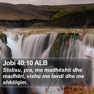 Jobi 40:10 ALB Bible Verse Image