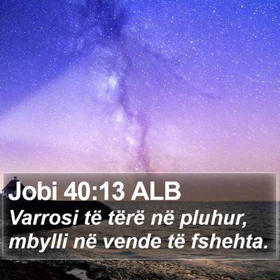 Jobi 40:13 ALB Bible Verse Image