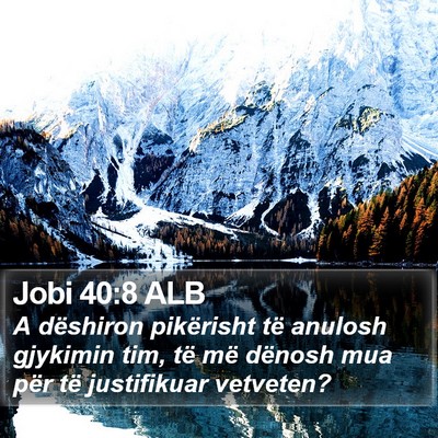 Jobi 40:8 ALB Bible Verse Image