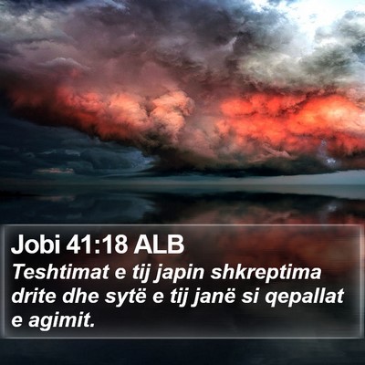 Jobi 41:18 ALB Bible Verse Image
