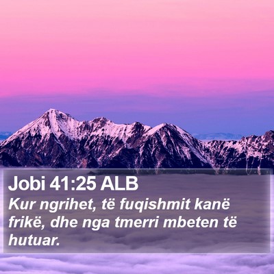 Jobi 41:25 ALB Bible Verse Image