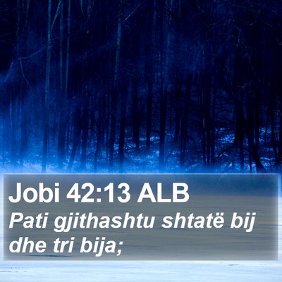 Jobi 42:13 ALB Bible Verse Image