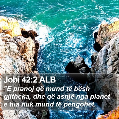 Jobi 42:2 ALB Bible Verse Image