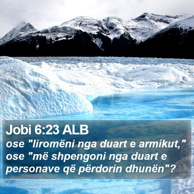 Jobi 6:23 ALB Bible Verse Image