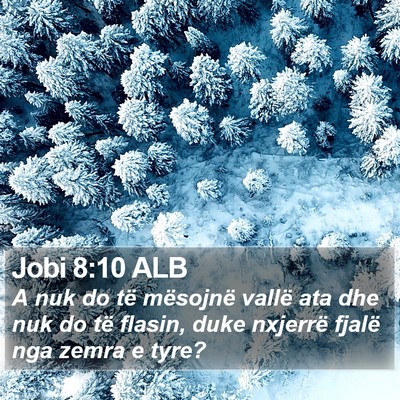 Jobi 8:10 ALB Bible Verse Image