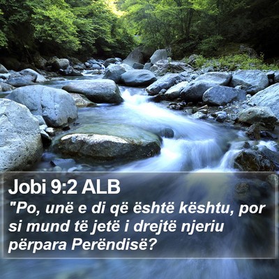 Jobi 9:2 ALB Bible Verse Image