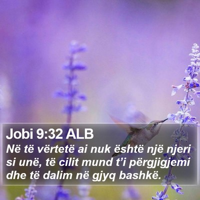 Jobi 9:32 ALB Bible Verse Image
