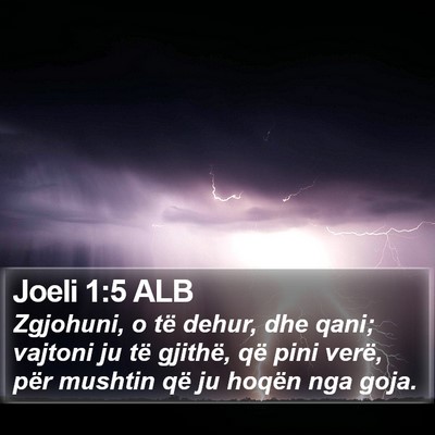 Joeli 1:5 ALB Bible Verse Image