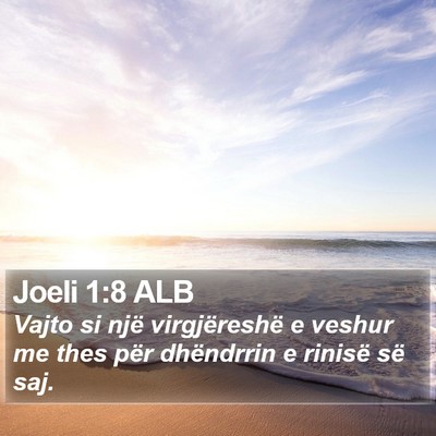 Joeli 1:8 ALB Bible Verse Image