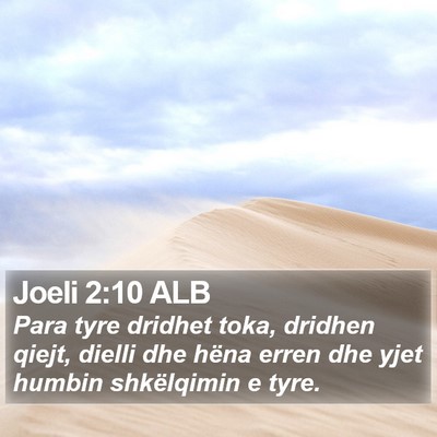 Joeli 2:10 ALB Bible Verse Image